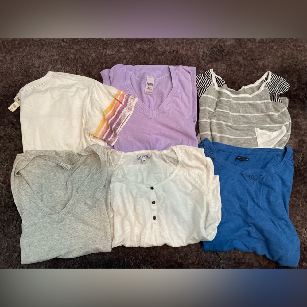 Lot of 6 size medium tees